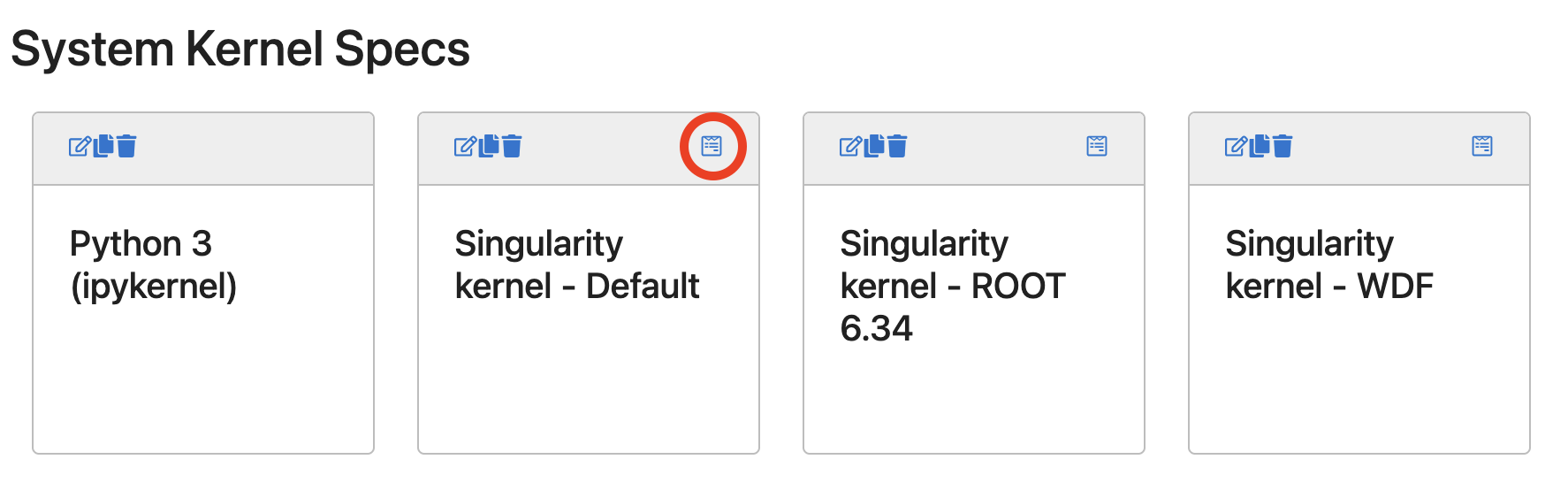 Kernelspec Template